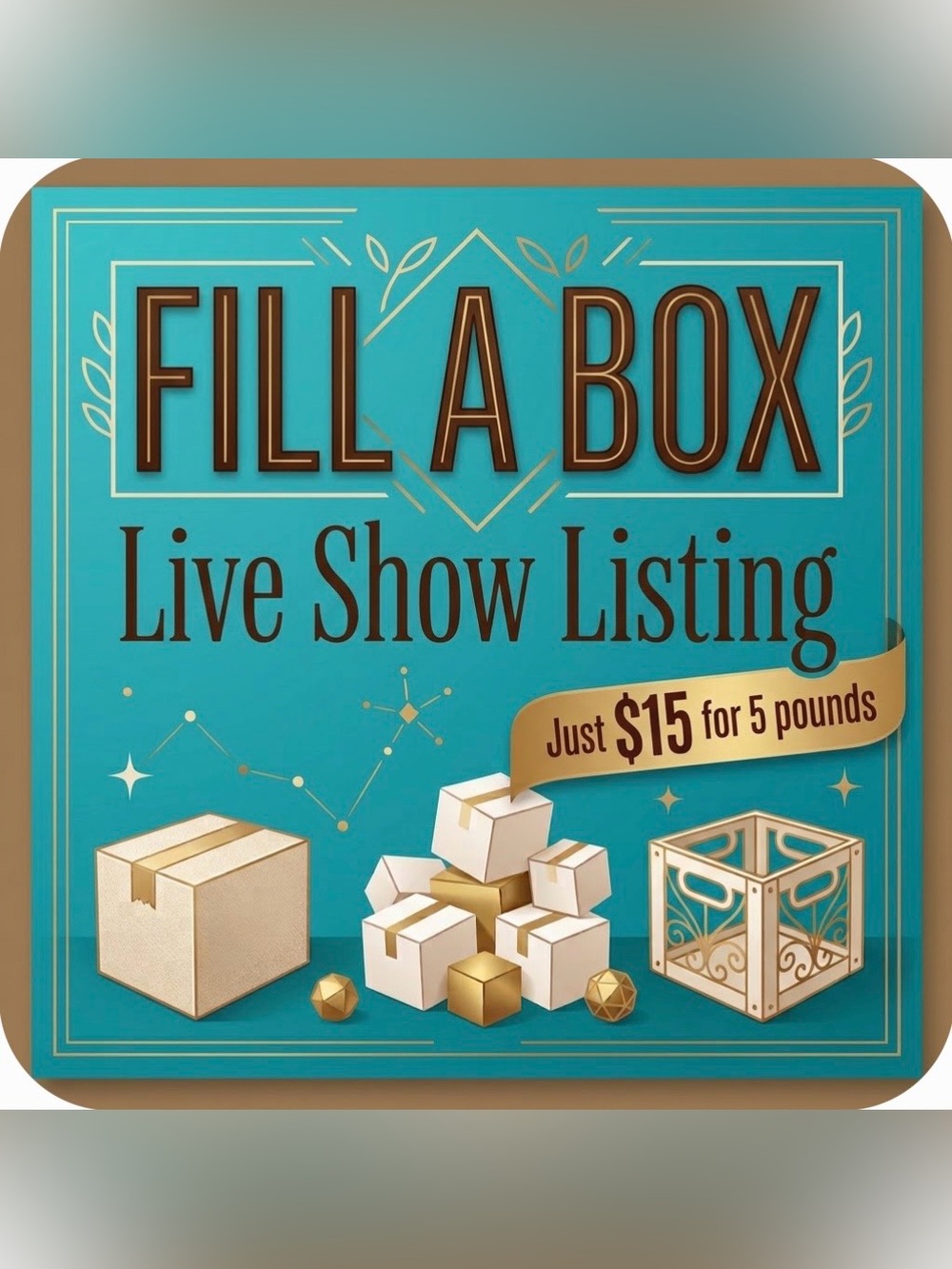 LIVE: $15 for 5 lb. Box